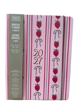 2026-2027 Monthly Planner 17 month Planner Orange Circle Studio Black & White